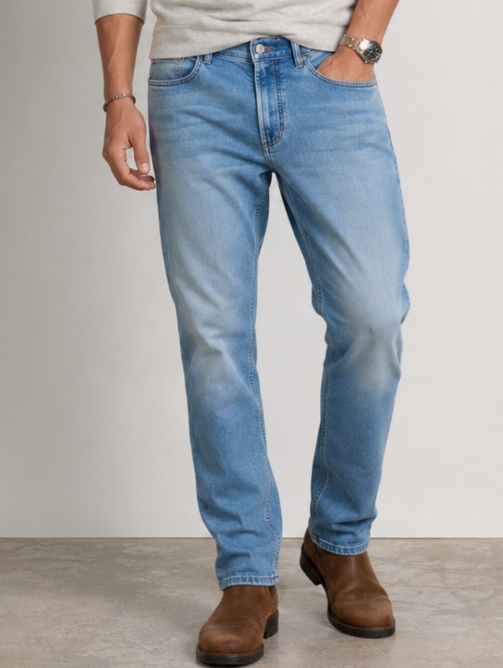 Faherty Stretch Terry Indigo 5-Pocket Pant Men's 32x31 Indigo Ocean Wash Slim